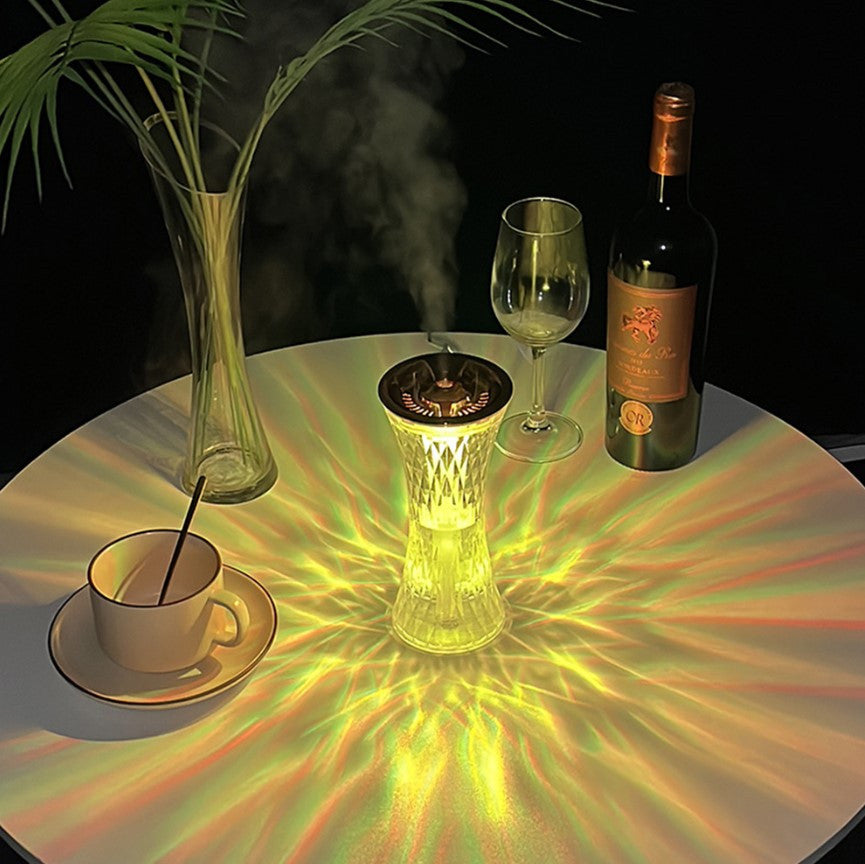lámpara ambiente 7 colores con difusor