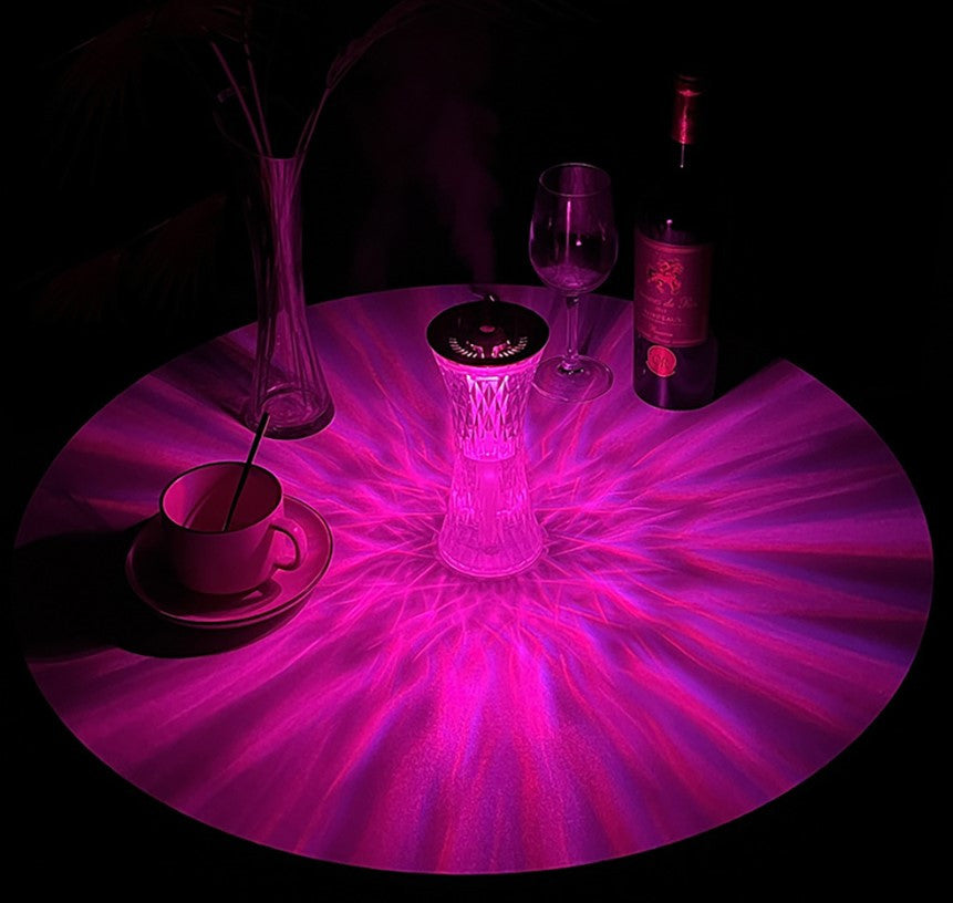 lámpara ambiente 7 colores con difusor