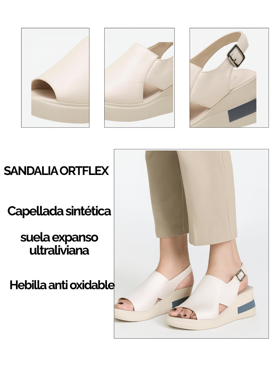 COMBO SANDALIA ORTOFLEX+MOÑA SATIN