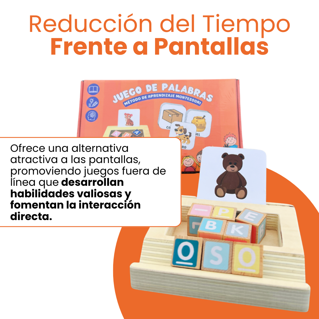 JUEGO MONTESSORI DE ARMAR PALABRAS