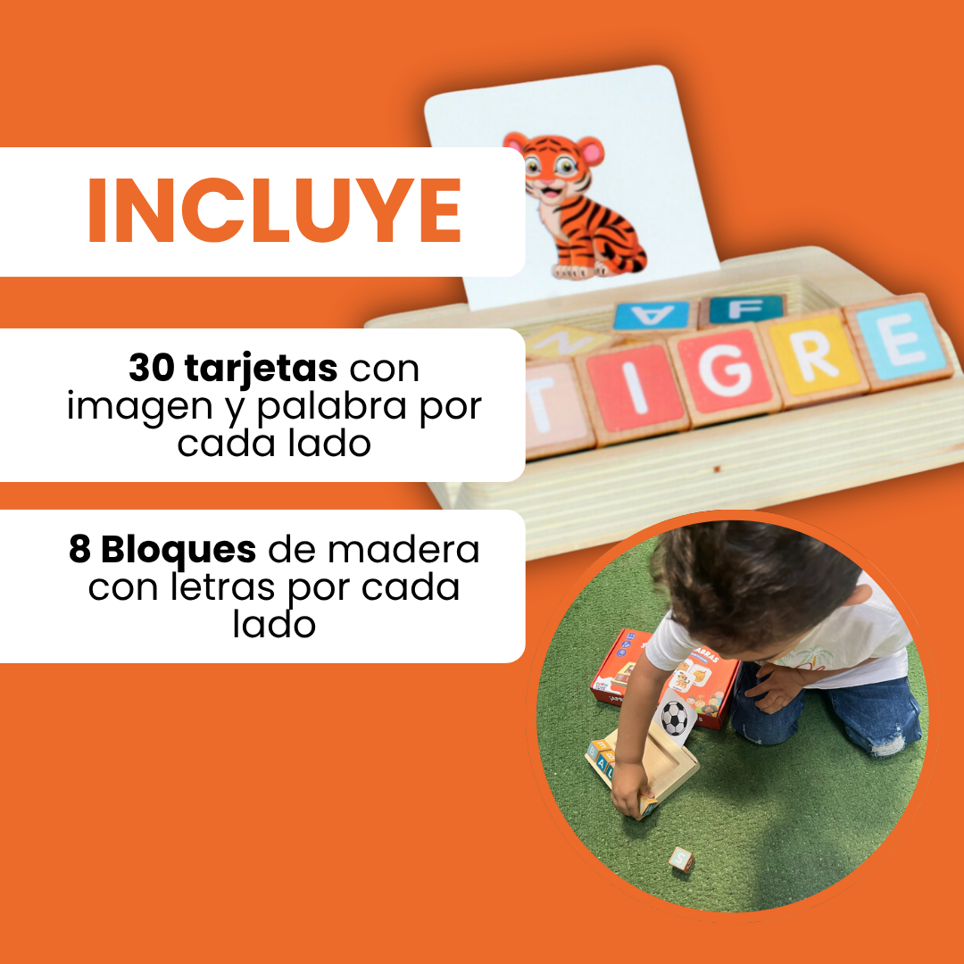 JUEGO MONTESSORI DE ARMAR PALABRAS