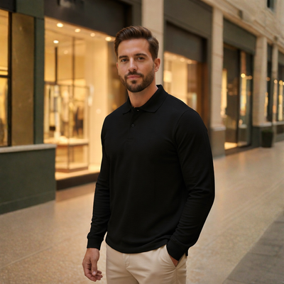 PACK POR 3 POLOS MANGA LARGA