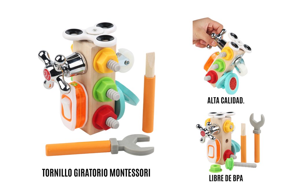Juguete montesorri multi-actividades