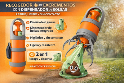 RECOGEDOR RESIDUOS MASCOTAS BLACK DAYS