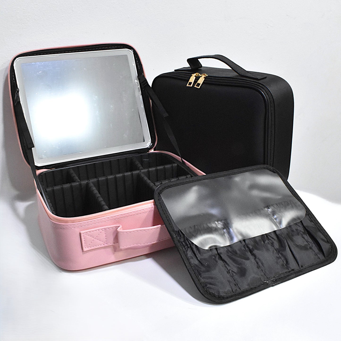 Cosmetiquera espejo y luz led