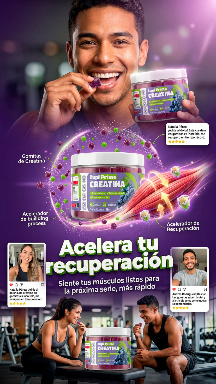 Gomas creatina prime ZUPI