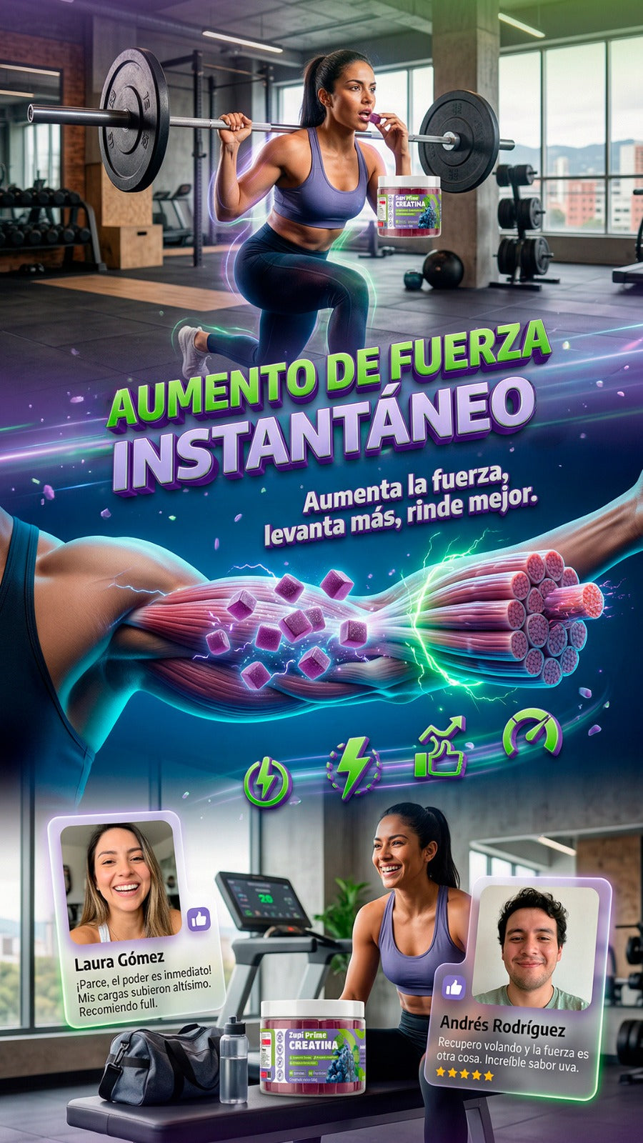 Gomas creatina prime ZUPI