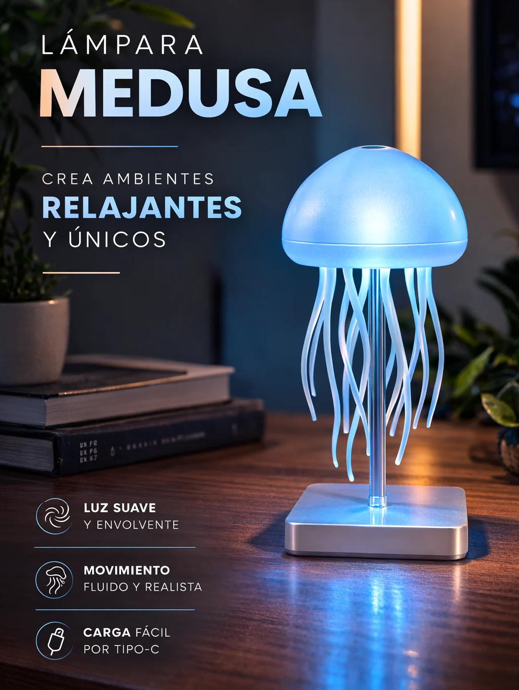 Lampara De Medusa Con Patas Bailarinas