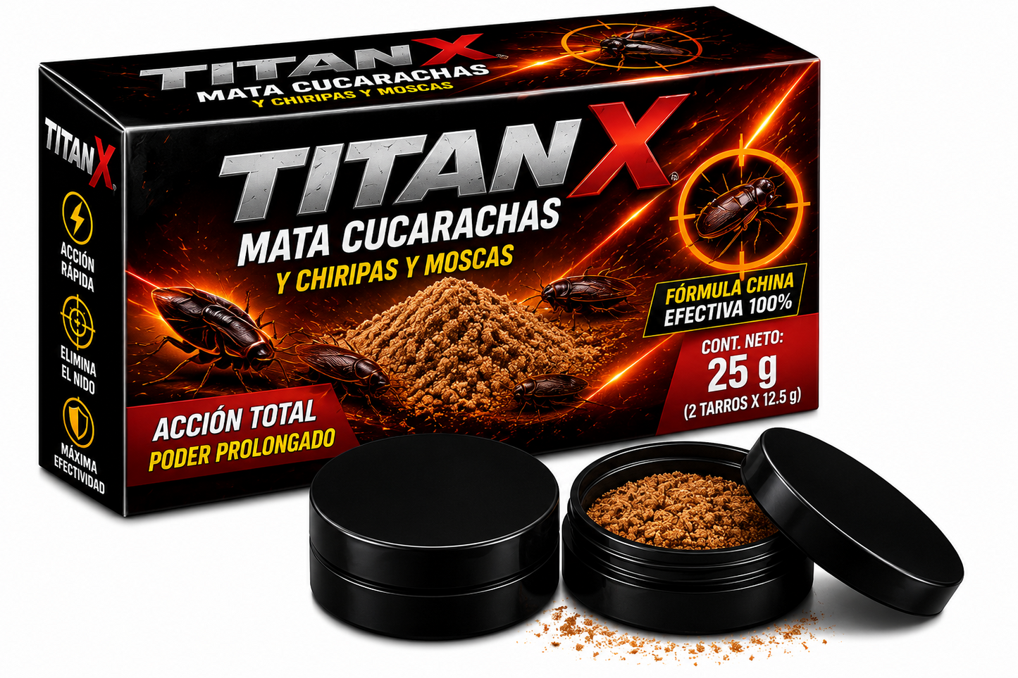 TitanX Mata Cucarachas y Hormigas